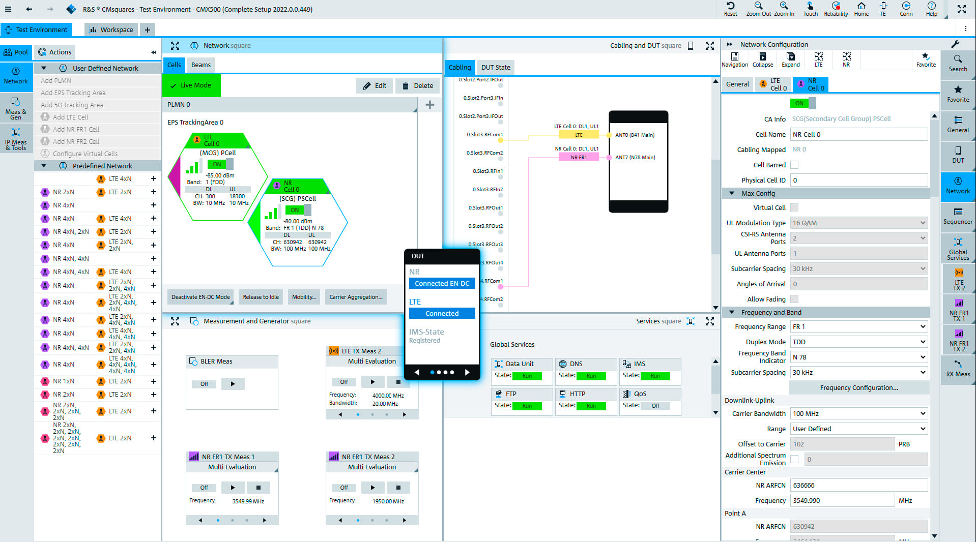 Mobile wireless testing 5G