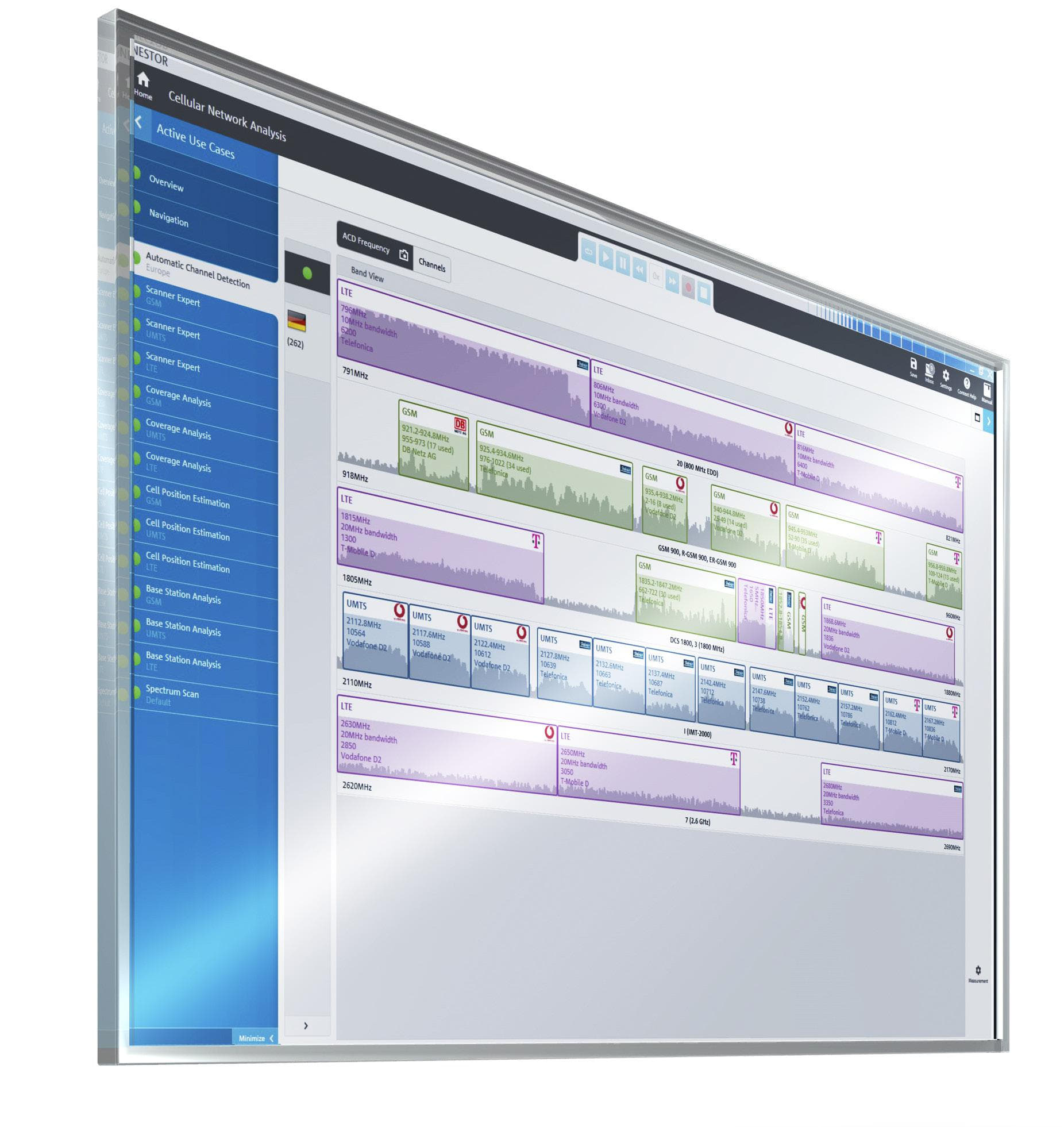 Software de analisis de redes celulares 'NESTOR'